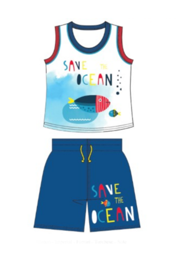 Completo estivo canotta e shorts 12-30 mesi Be Board 32C6547 - CIAM Centro Ingrosso Abbigliamento